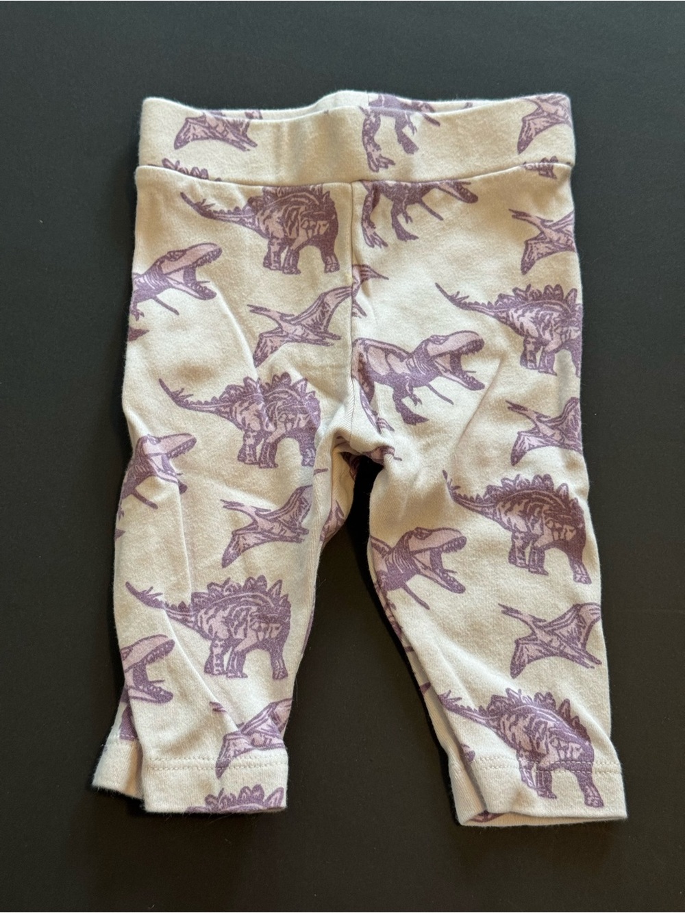 kate quinn Purple Leggings with Dinosaur Print
